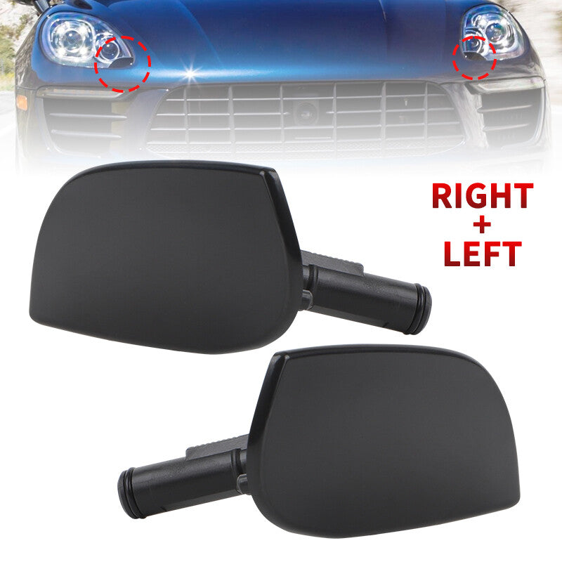 2x Headlight Washer Spray Nozzle Cover Cap Fit for Porsche Macan 2015-2018 NEW