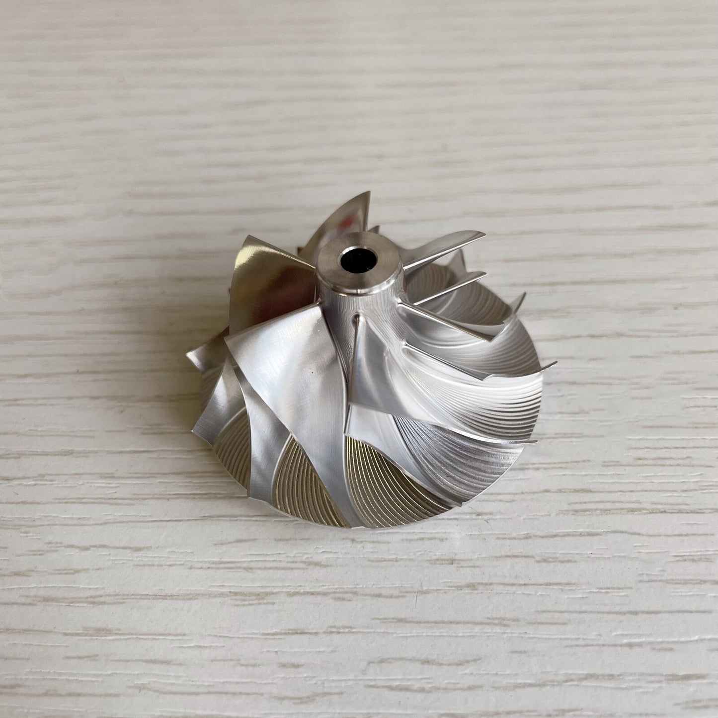 KP39 5443-123-2007 1303-039-401 34.50/46.00mm 6+6 Blade Billet Compressor Wheel