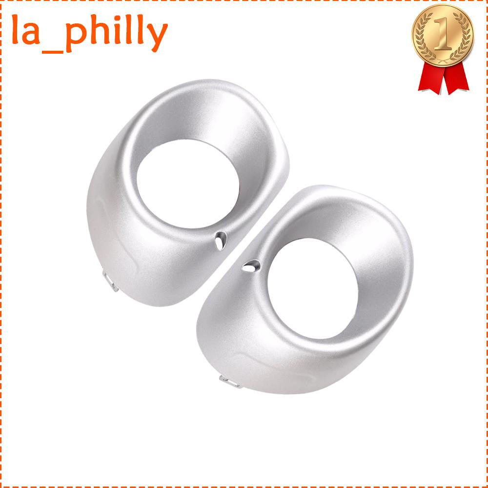 2X Front Bumper Foglight Cover Silver Left+Right Side For 2013-2015 for Outlander
