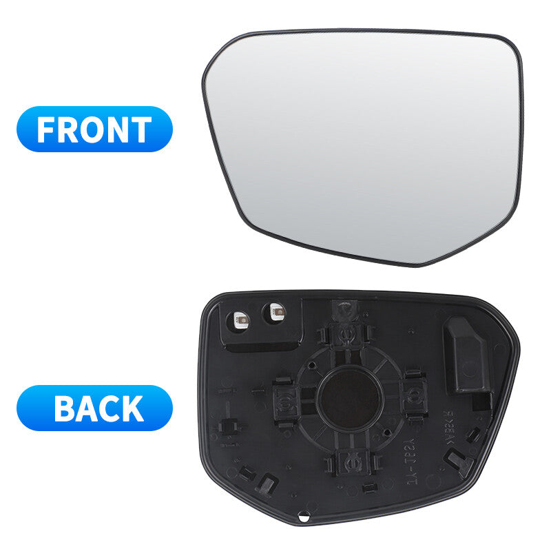 Left Driver Side Heated Mirror Glass Convex Base Plate for Honda for Civic 2016-2021