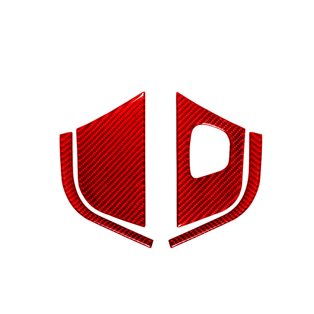 Red Carbon Fibre Shifter Side VTrim for Land Rover Discovery Sport 15-19