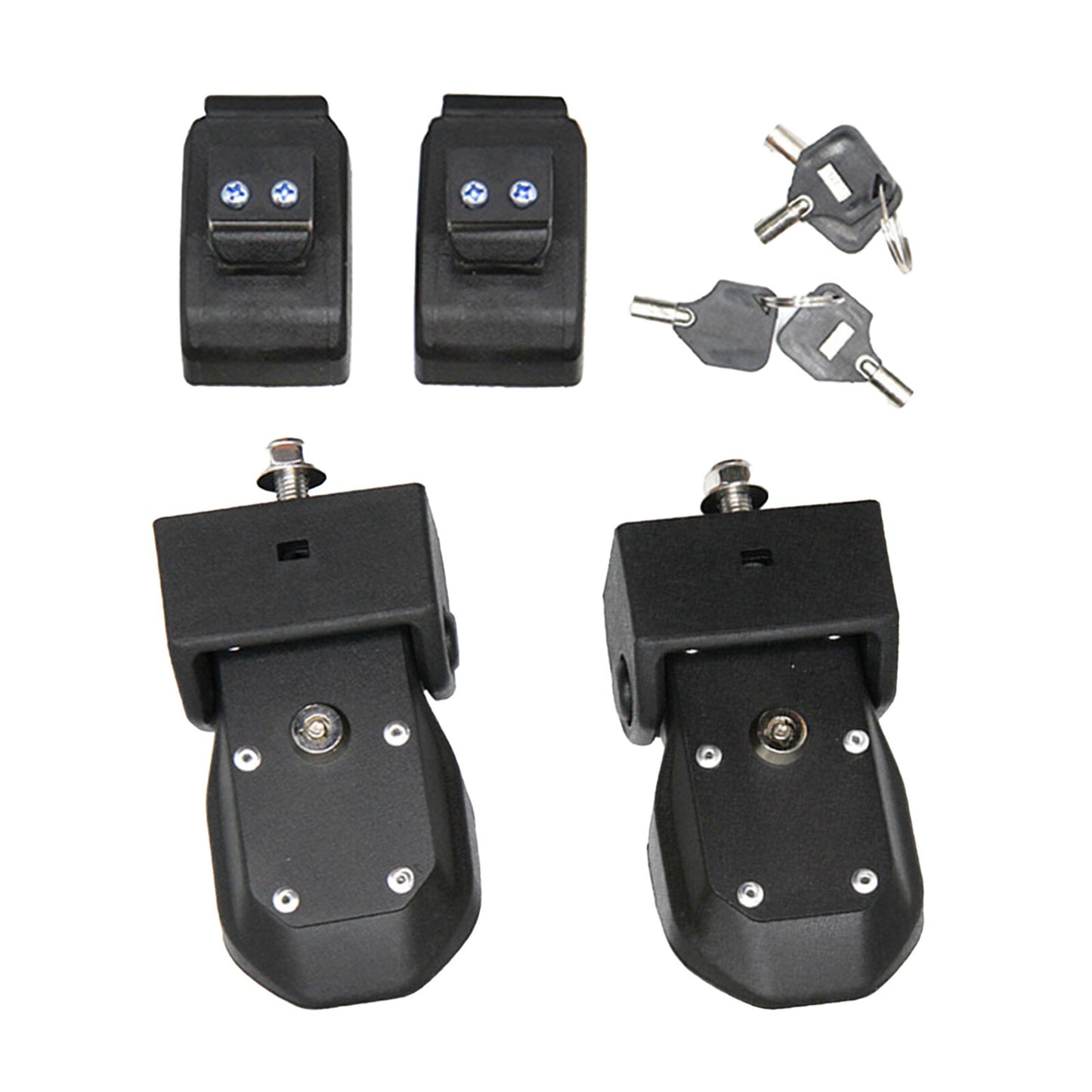 Black hood latch and lock replacement parts for Jeep for Wrangler JK 2007 - 2017