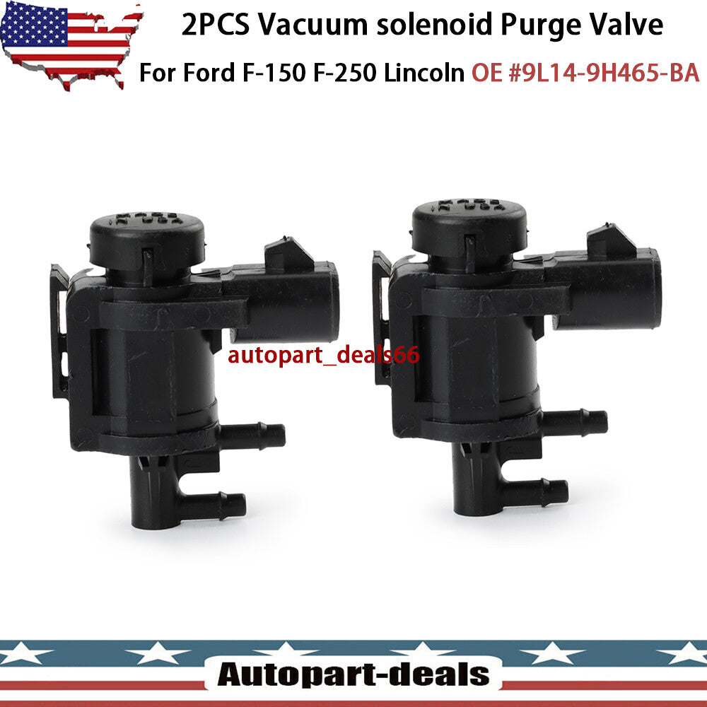 Two vacuum solenoid valves suitable for Ford F-150 Expedition for Lincoln 5.4L 9L14-9H465-BA
