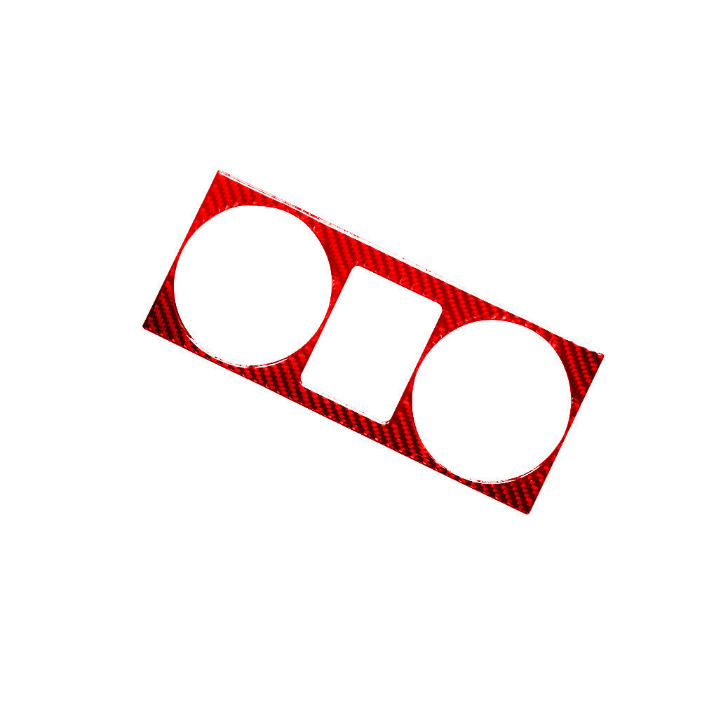 Red Carbon Fiber Center Air Vent Frame Trim for Jeep for Wrangler 2007-2010 Type A