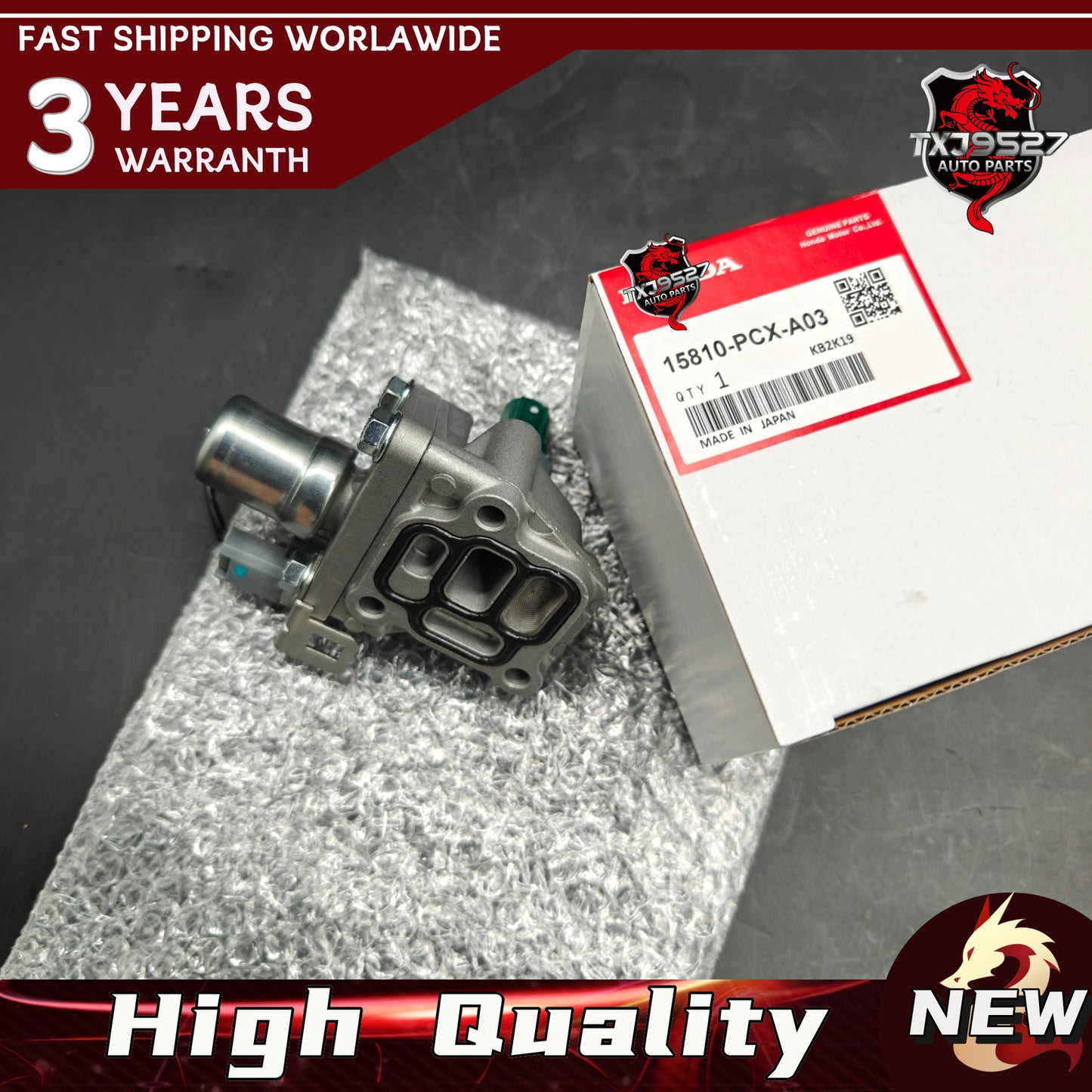 OEM NEW VTEC SOLENOID SPOOL VALVE W/ GASKET 15810-PCX-A03 For 00-09 for HONDA S2000