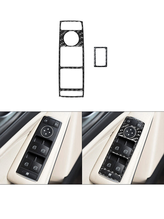 Front Window Buttons Trim Cover for Mercedes Benz CLA 2014-2018/GLA 2015-2018