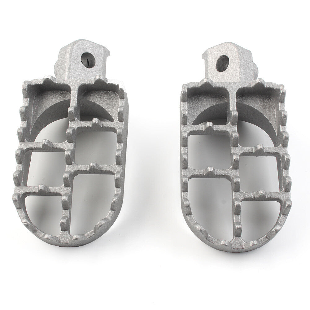CNC breite Fu?rasten hinten Set Pedale Racing Universal Motorrad Fahrrad Silber