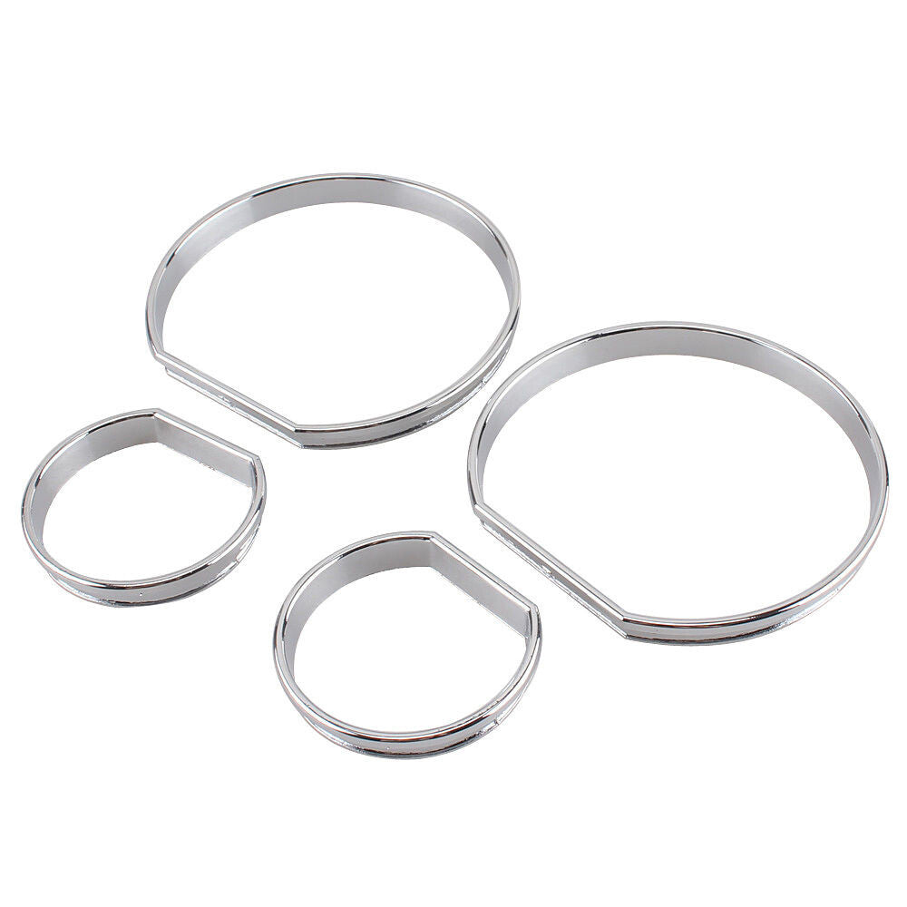 Specifications: Instrument panel dial bezel trim, speedometer frame for BMW E46 1999 - 2006, chrome.