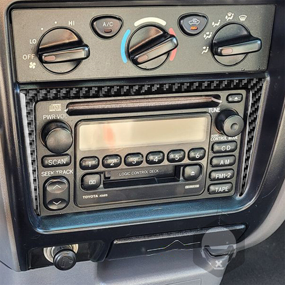 Carbon Fiber Radio Frame Decorative Trim for Toyot@ Tacom@ 2001-2004 Accessories