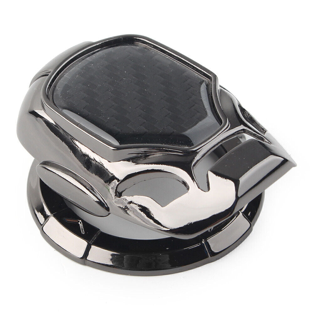 Universal Car Ignition Engine Decor Ring Trim Cover Cap Start Stop Button Black