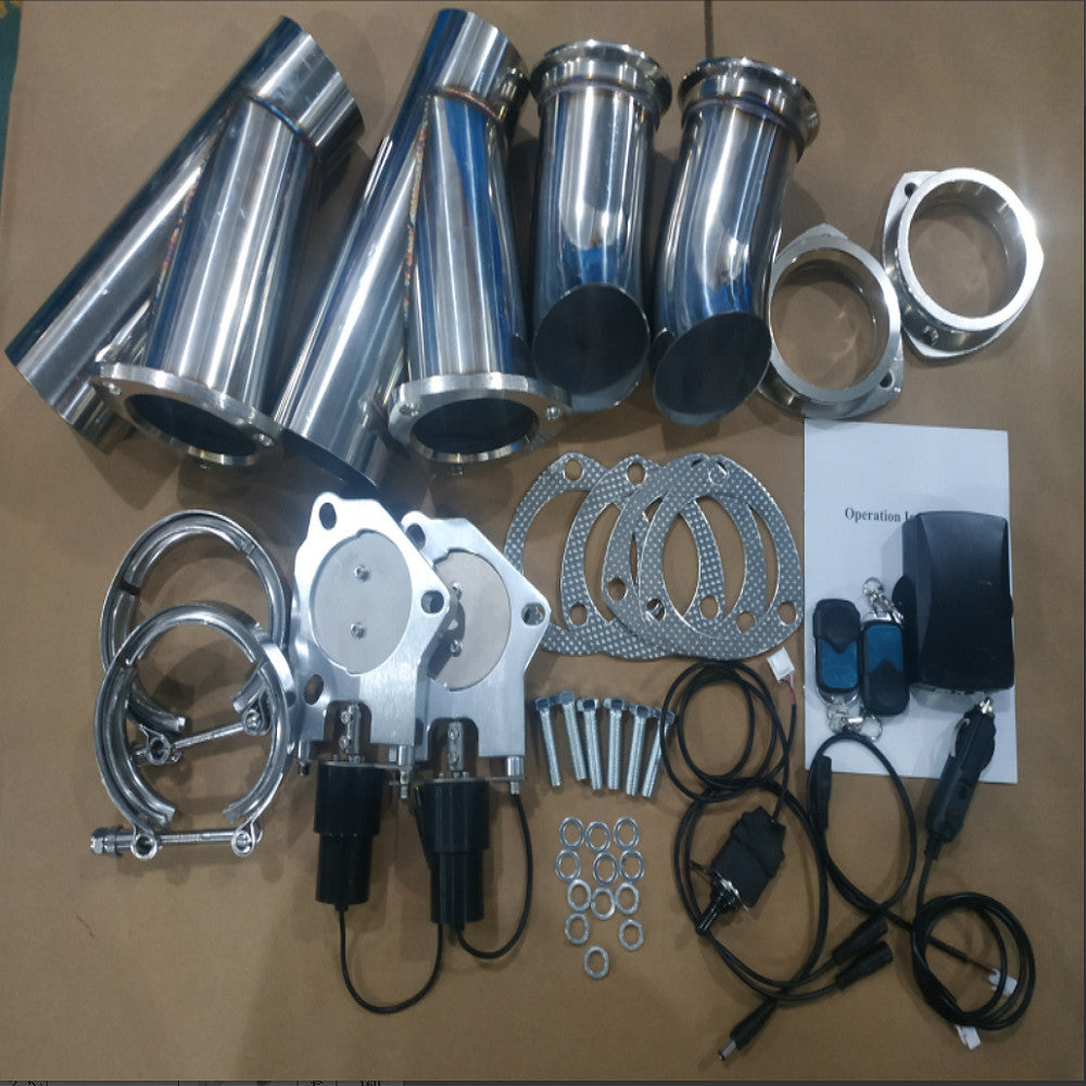 2/2in Electric Exhaust Control Valve E-Motor Pipe kit Manual and Remote Switch