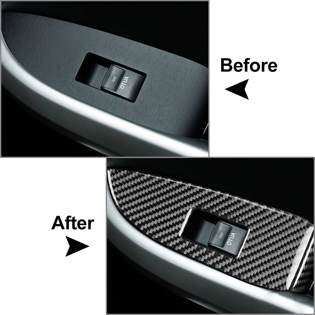 for Toyota Prius 2012-2015 8x RHD Car Door Window Lift Switch Panel Cover Trim