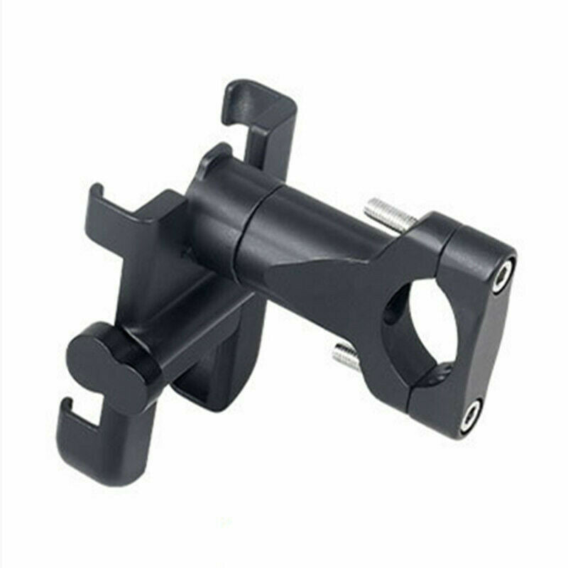 Black Metal Motorcycle Handlebar Mount Holder 360 Degrees Rotation Phone Holder