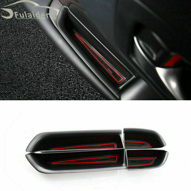 4X Inner Door Handle Armrest Storage Box Container for Toyota Highlander 2014-19