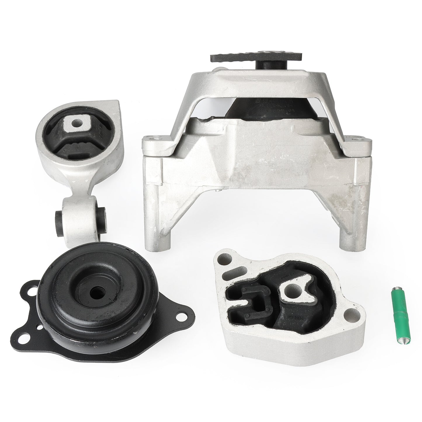 4-piece engine side mount kit for 2007-2012 for Nissan Altima 2.5L engine motor mounting system.