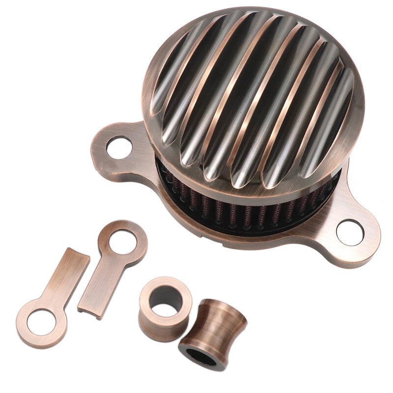 Ribbed Air Cleaner Kit Intake Filter for Harley Davidson Sportster XL883 1200