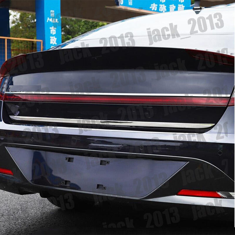 for Hyundai Sonata 2020-23 STAINLESS Chrome Rear Door Tailgate Trim Strip Cover