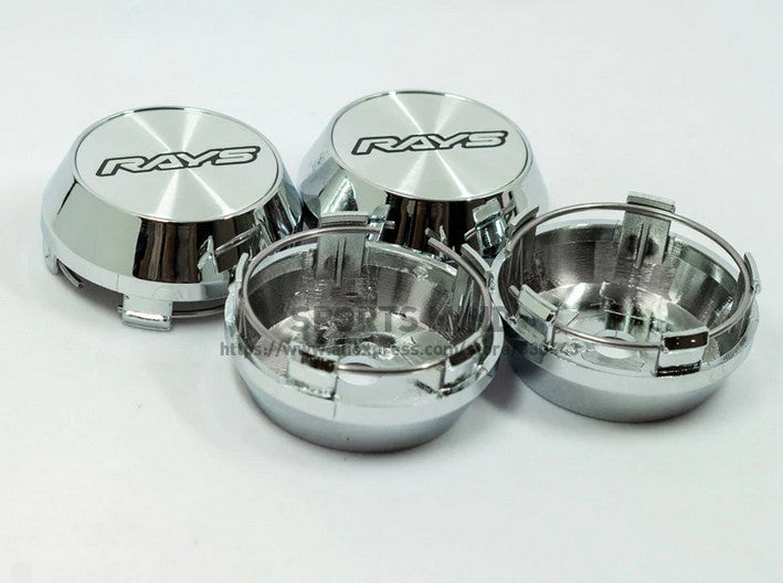 4-Piece Pack 45mm Black Vossen Wheel Center Stickers, Wheel Hub Stickers, Rim Stickers
