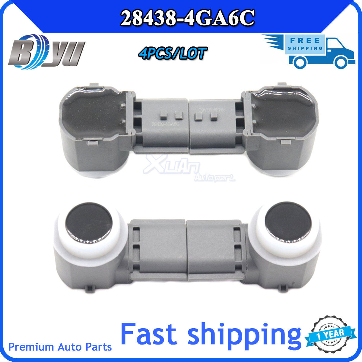 Front and rear 28438-4GA6C bumper parking sensors suitable for Infiniti Q50, Q60, QX60, QX50, QX70