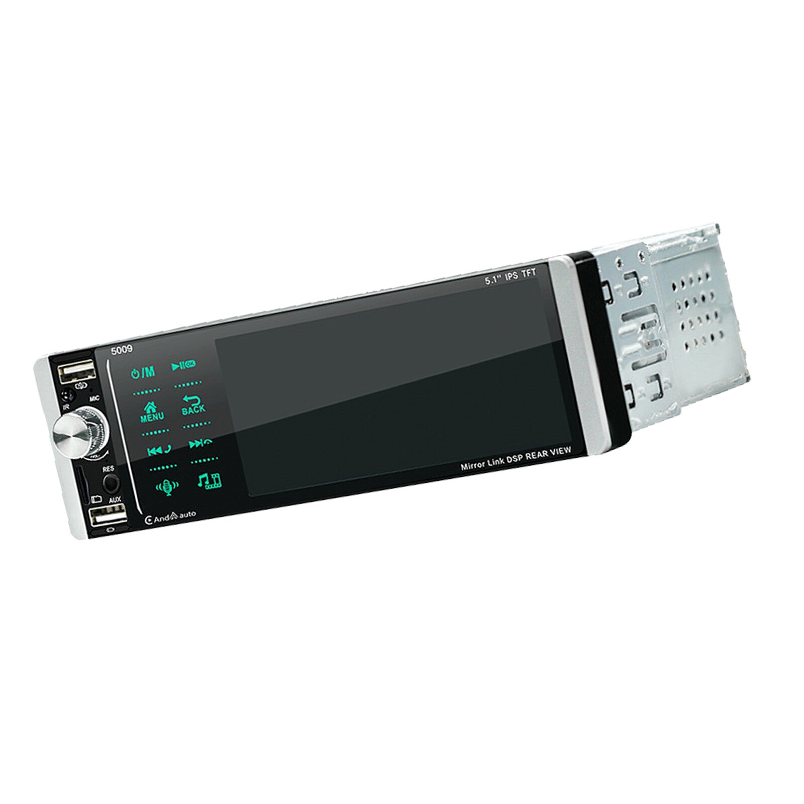 5.1-inch 1DIN Car Radio MP3 USB AUX AM/FM Digital Media Stereo Receiver Mirror Link