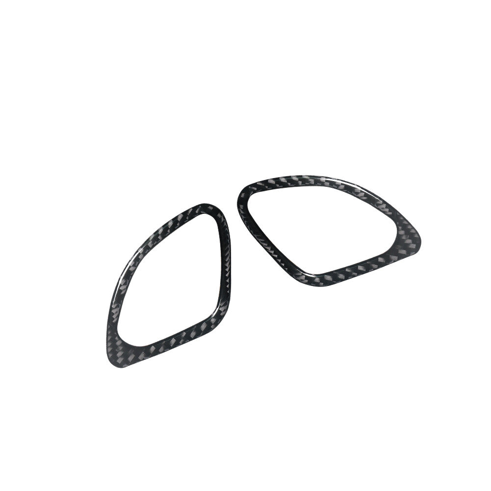 2X Dashboard Air Vent Frame Trim Cover Carbon Fiber for Chevy Impala 2014-2020