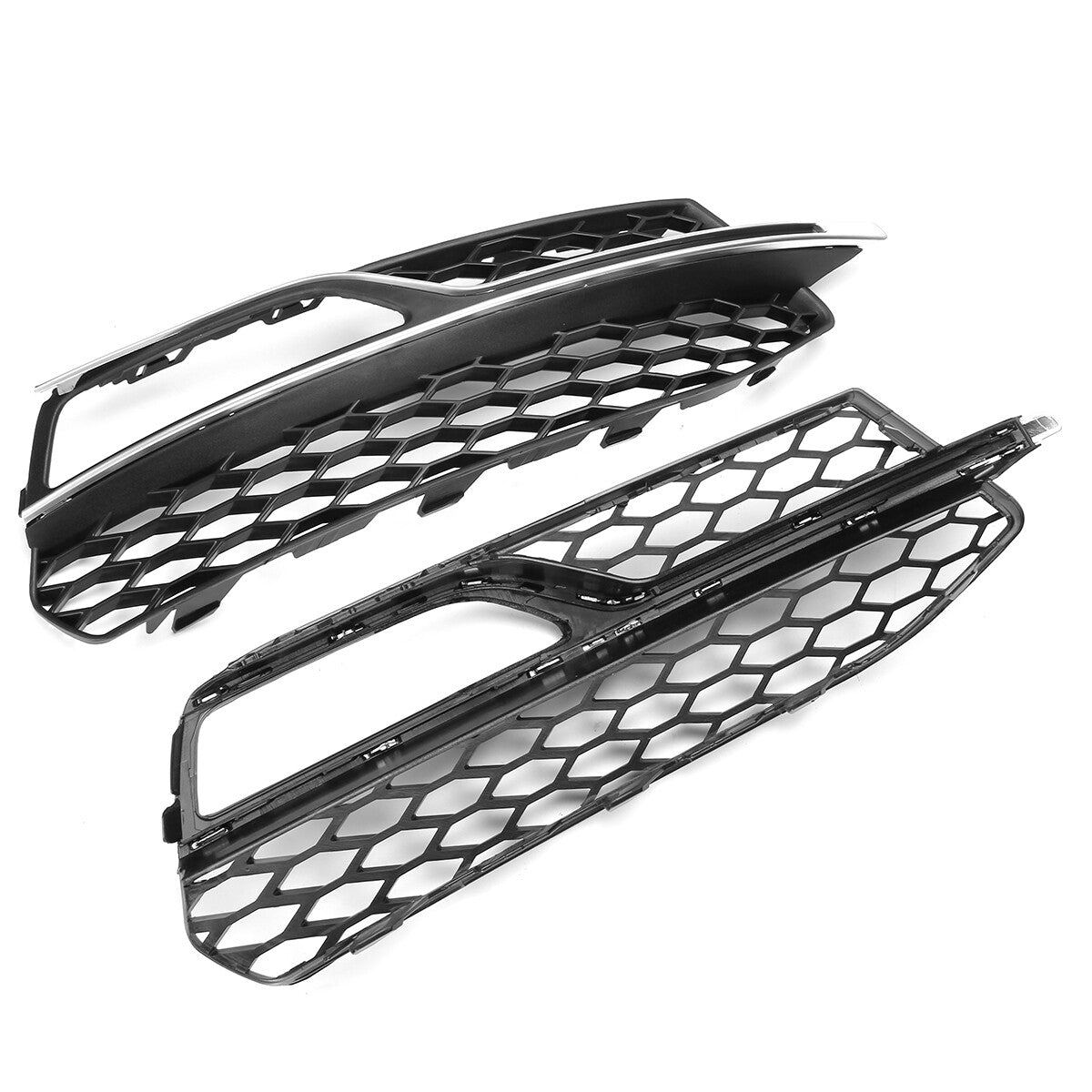 Suitable for Audi A3 S Series S3 2013 - 16 Dual Front Honeycomb Fog Light Covers