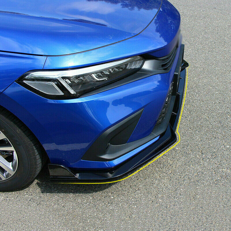 for Honda for Civic Sedan 2022-23 Glossy Black Front Bumper Lip Splitter Spoiler Lip