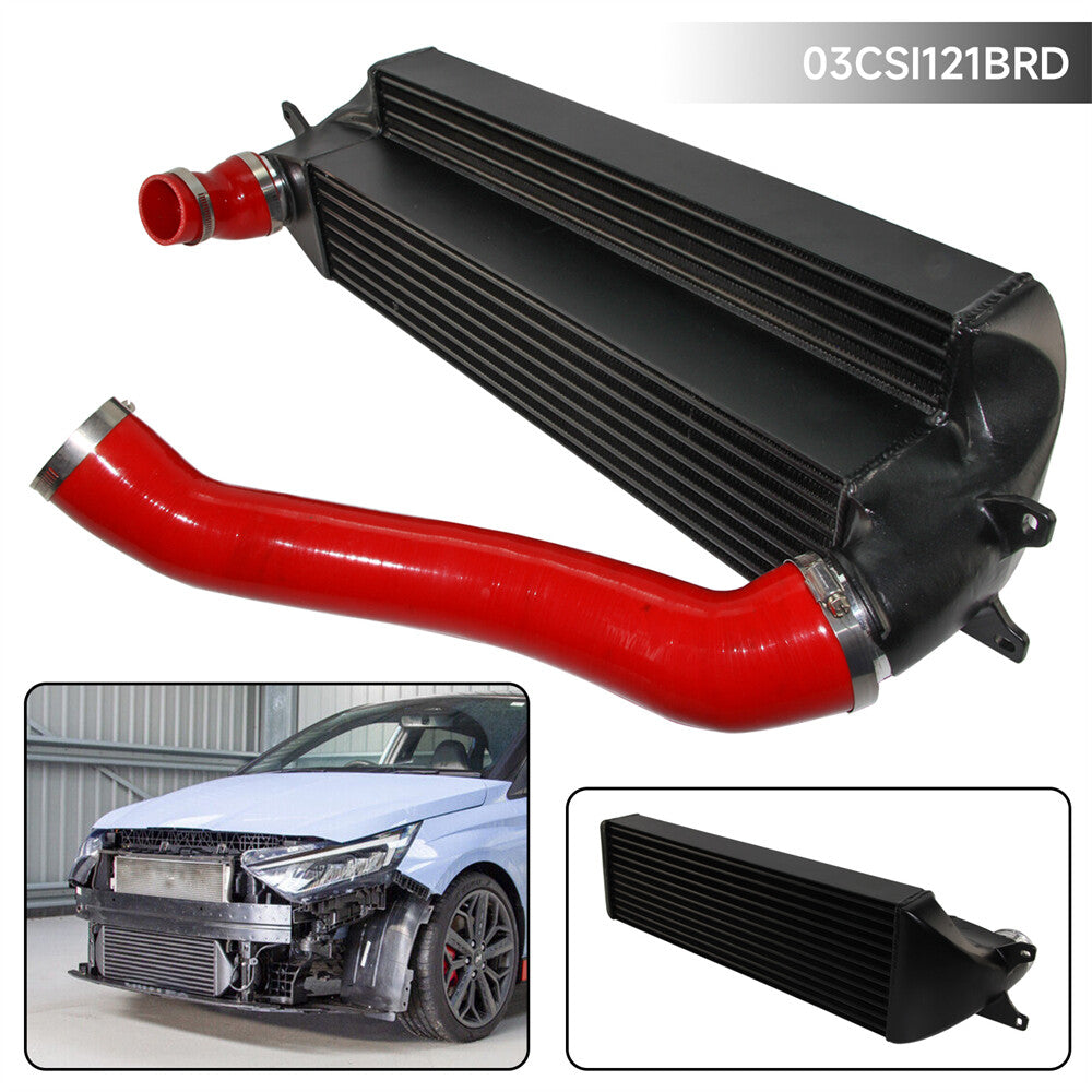 Competition Intercooler Kit for Hyundai I20N 150KW/204PS 2021+ Tube Fin Red