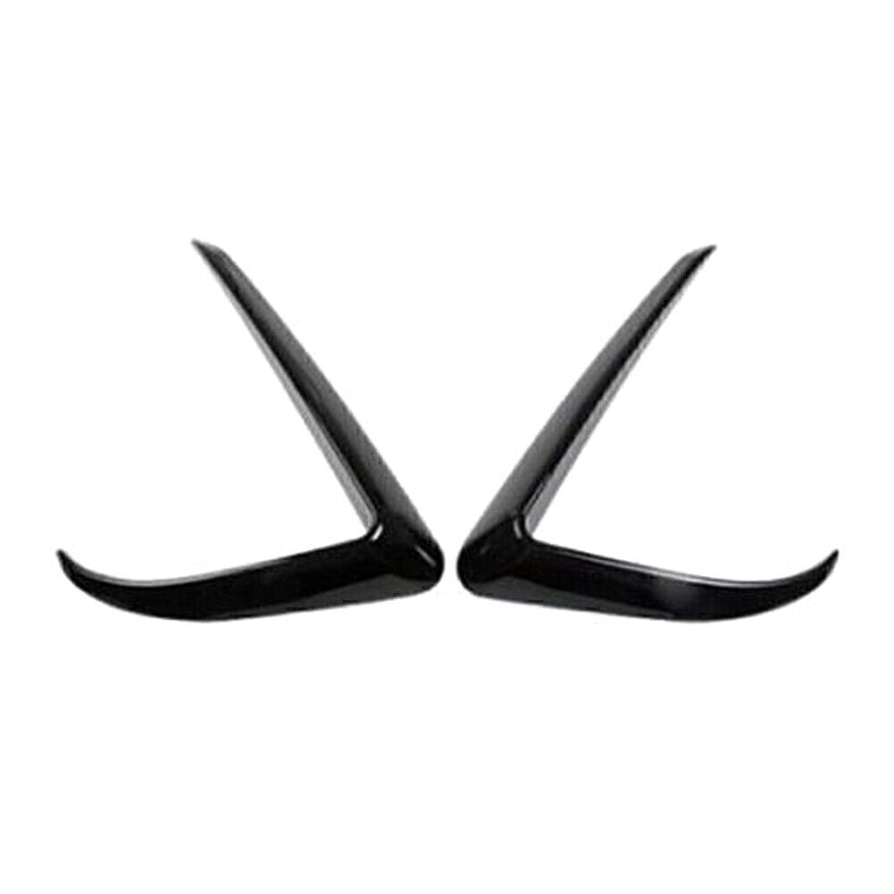 Pair Black Car Front Fog Light Lamp Eyebrow Cover Trim Fit for Tesla Model 3 2017-22