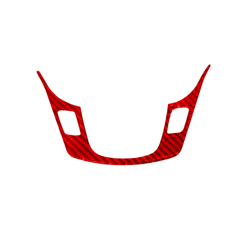 Red Carbon Fiber Steering Wheel Chin Frame Cover Trim for Kia Cadenza 2014-2016