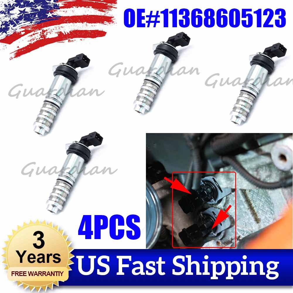 4PCS Timing Control Solenoid Variable Valve for BMW X5 X6 550i 750Li 11368605123