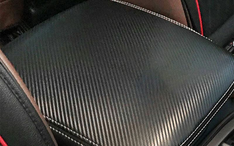 1X Middle Console Armrest Box Cover Black Leather for Nissan Armada Patrol 17-20