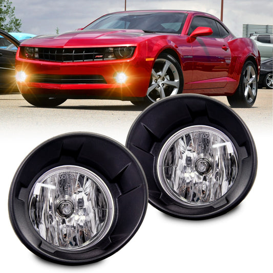 Fog light assembly replacement parts for 2010-2013 for Chevrolet Camaro with black bezels L+R