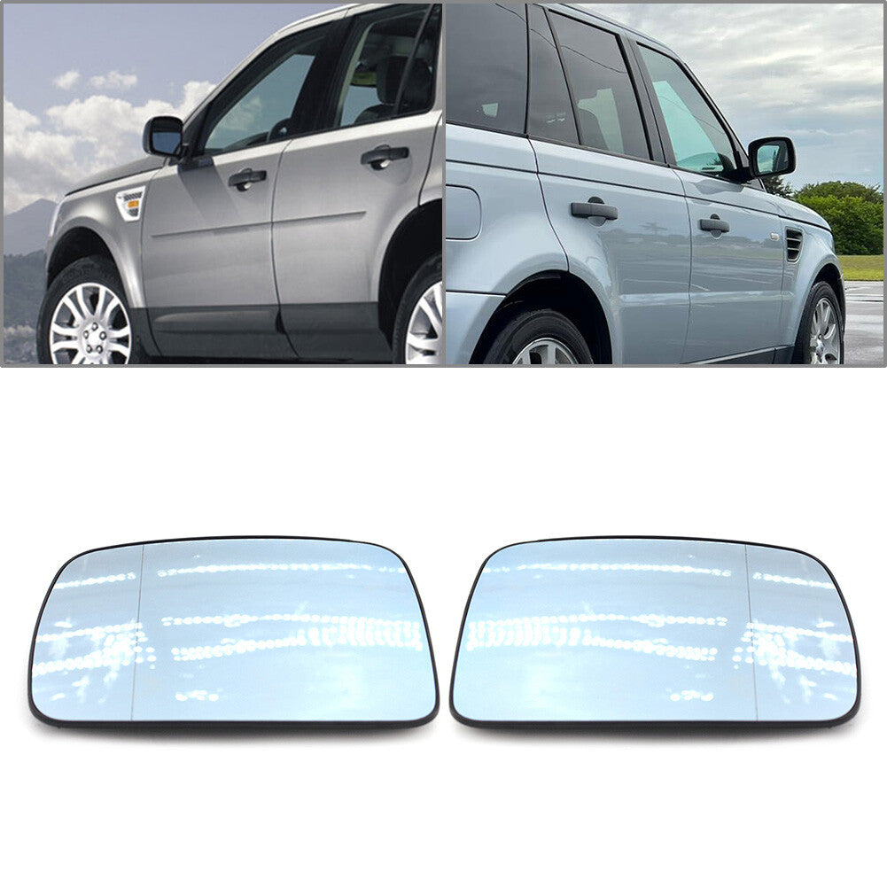 2x Side Door Mirror Glass Heated Fit for Land Rover Discovery 3 for Range Rover Sport