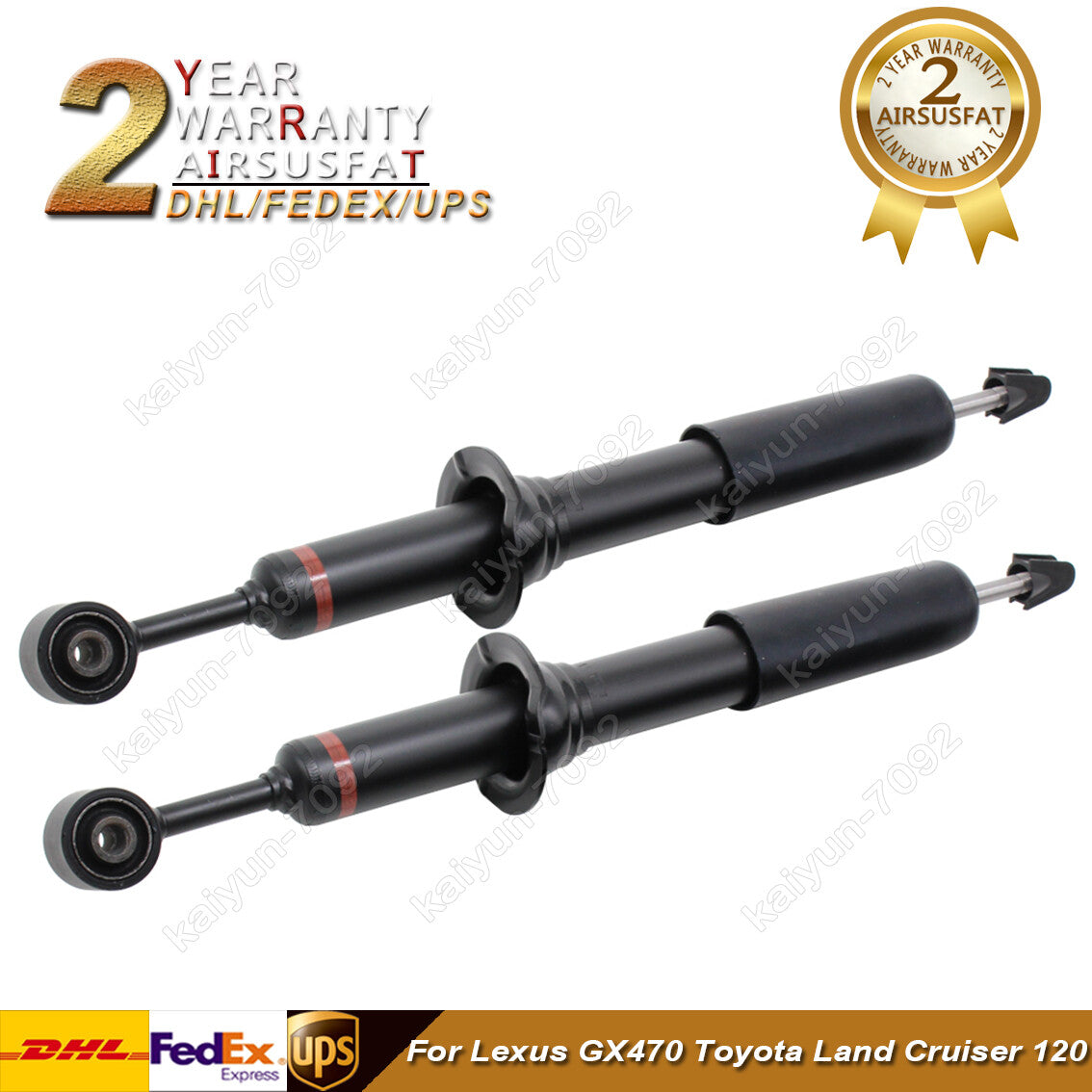 2x Front Shock Struts for Toyota for Land Cruiser Prado 120 for Lexus GX470 48510-60121