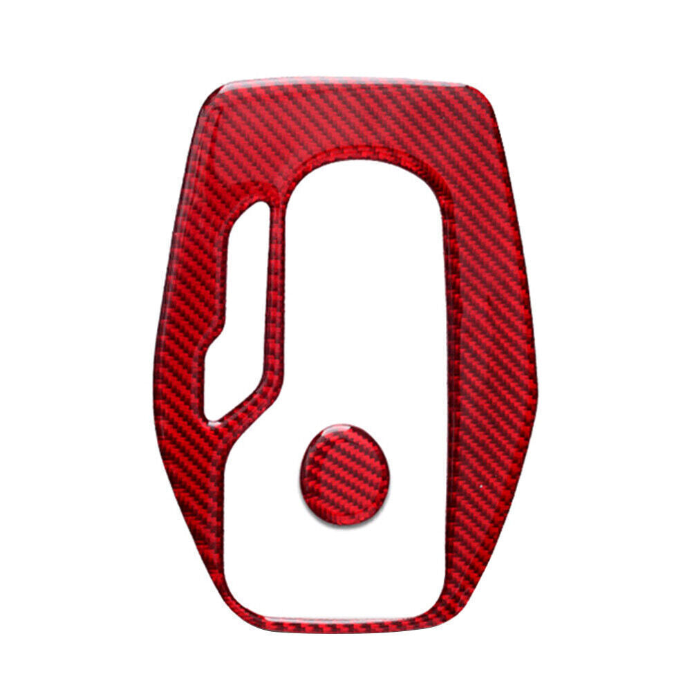 Red Carbon Fiber Inner Gear Shift Panel Cover Trim Fits for Chevrolet Camaro 2016-20