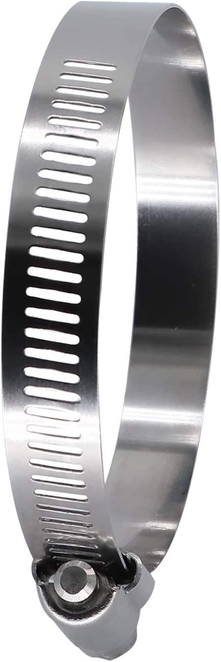 2-inch Stainless Steel Hose Clamp Worm Gear Adjustable + Wrench Kit