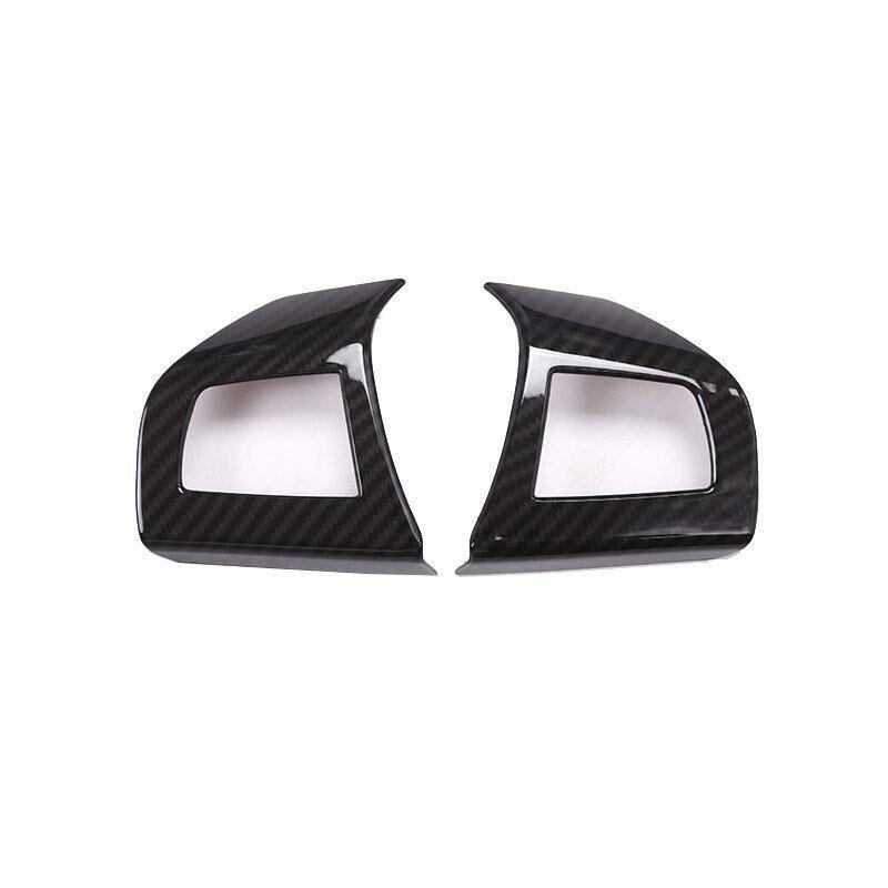 for Maserati Quattroporte 13-21 Carbon Fiber ABS Steering Wheel Decor Cover Trim