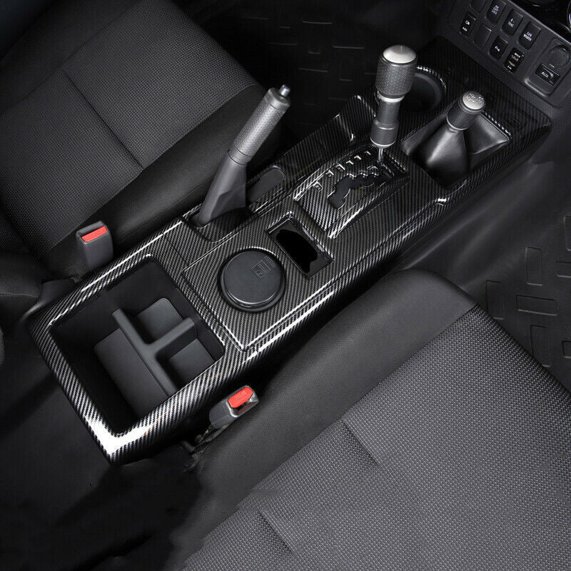 for Toyota FJ Cruiser 2007-2020 Carbon Fiber ABS Gear Shift Box Panel Cover Trim
