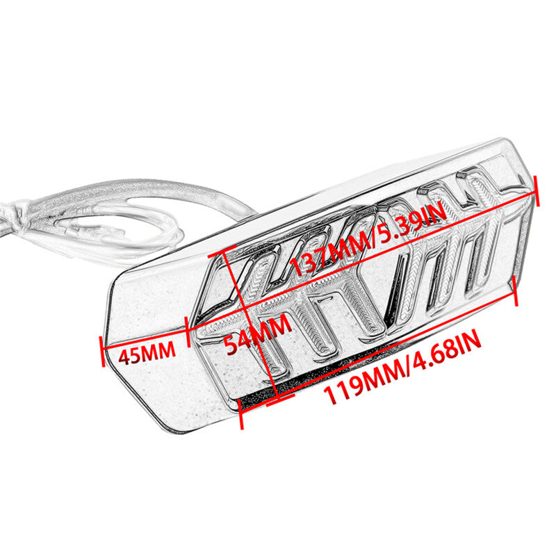 12V Motorcycle/Motorcycle Mudguards, LED Stop Lights, Taillights, and Turn Signals