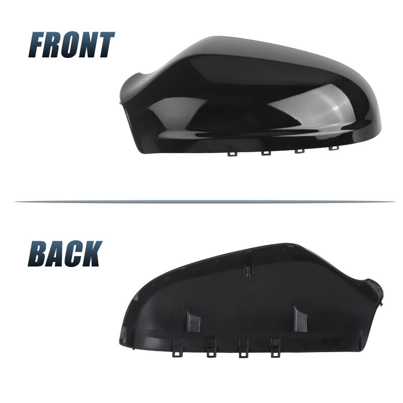 Left Driver Door Wing Mirror Cover Cap Black for Opel for Vauxhall Astra H 2004-2009