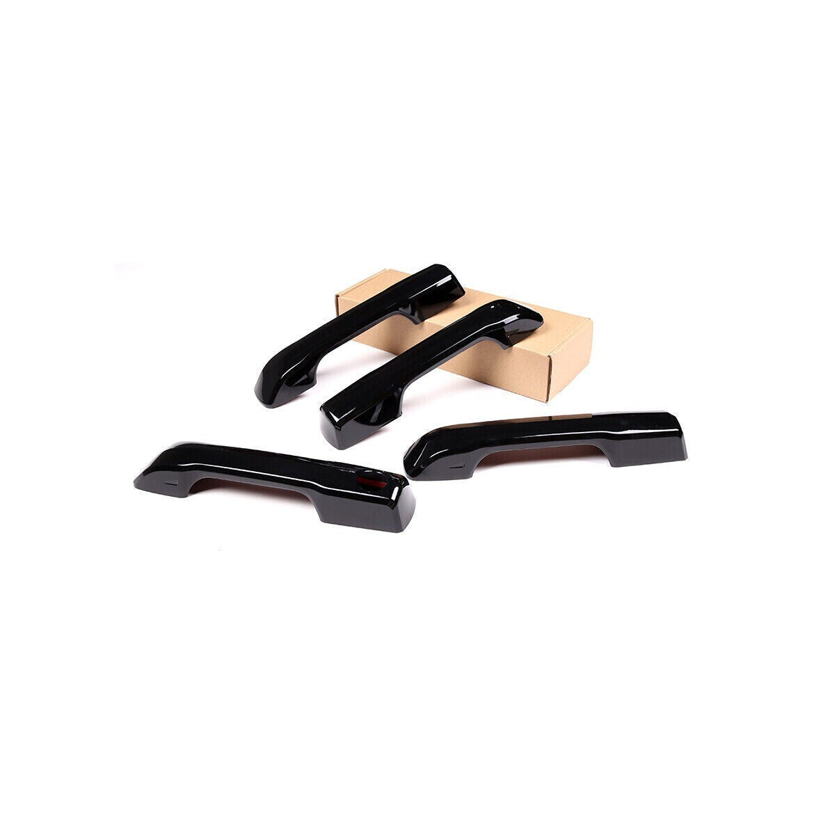 4¡ÁGloss Black ABS Outer Side Door Handle Panel Cover For T@yota Tundr@ 2022 2023