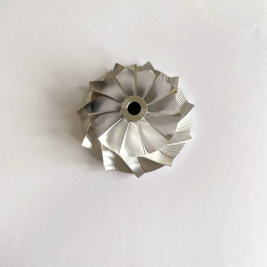 TD0435 10T-SB 35.50/49.00mm 11+0 Blade High-Performance Steel Billet Compressor Wheel