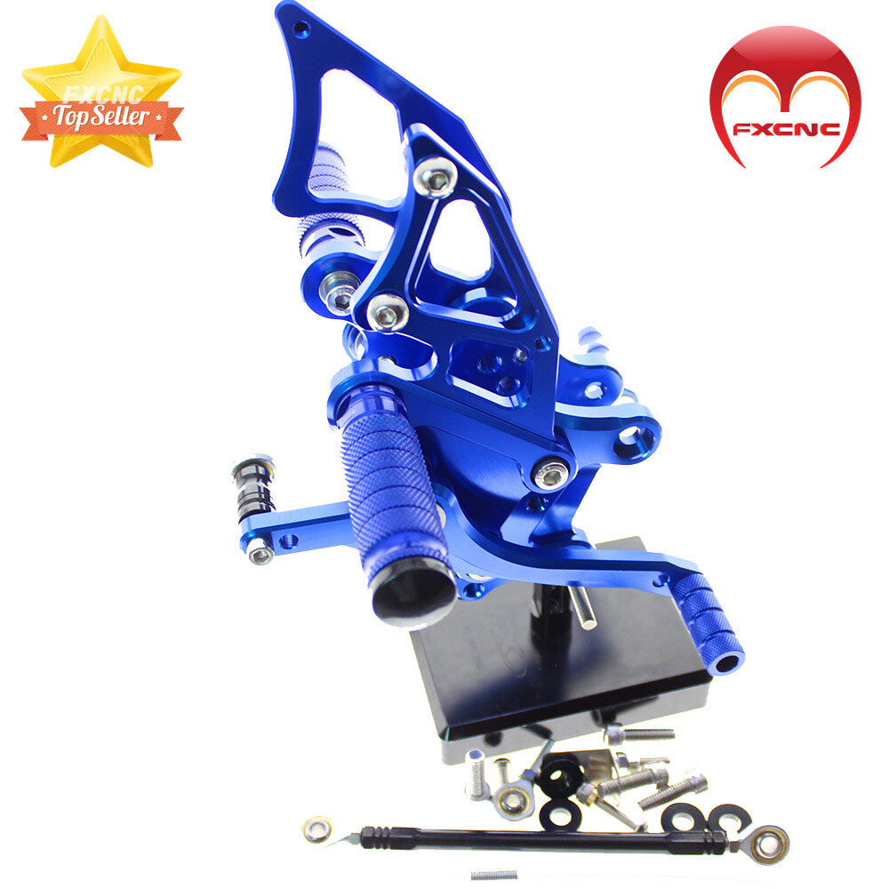 CNC adjustable foot spike gear set suitable for Kawasaki Z300, Z250, ER300 (2014-2015-2016-2017)