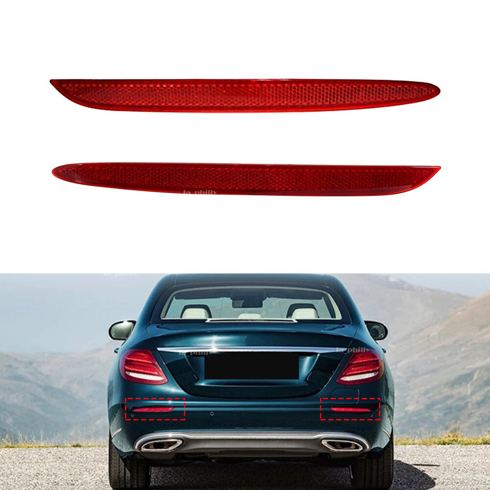 Rear RHLH Bumper Face Bar Reflector Light Lamp for Mercedes for Benz C300 C43 AMG