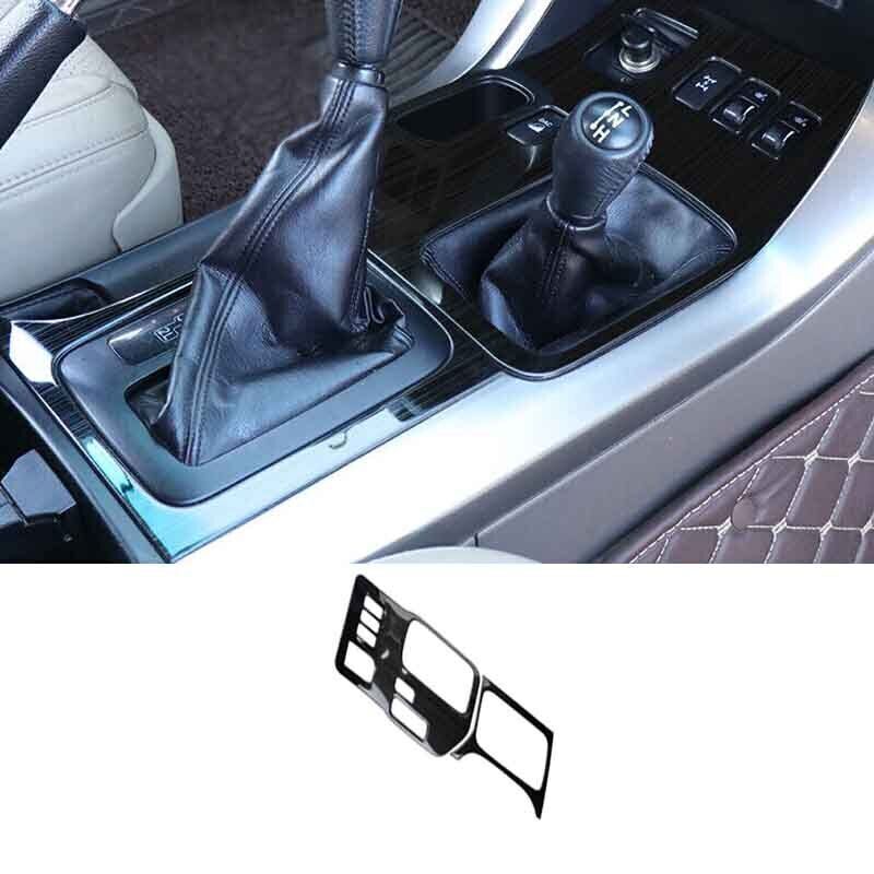 for Toyota Prado FJ/LC150 2003-09 Central Gear Shift Panel Black Steel Trim 2PCS