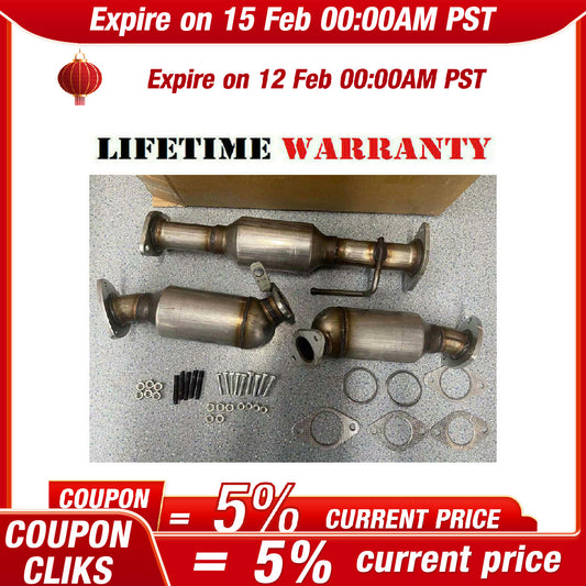 Front Rear Catalytic Converter for Chevy Traverse for GMC Acadia for Buick Enclave 3.6L
