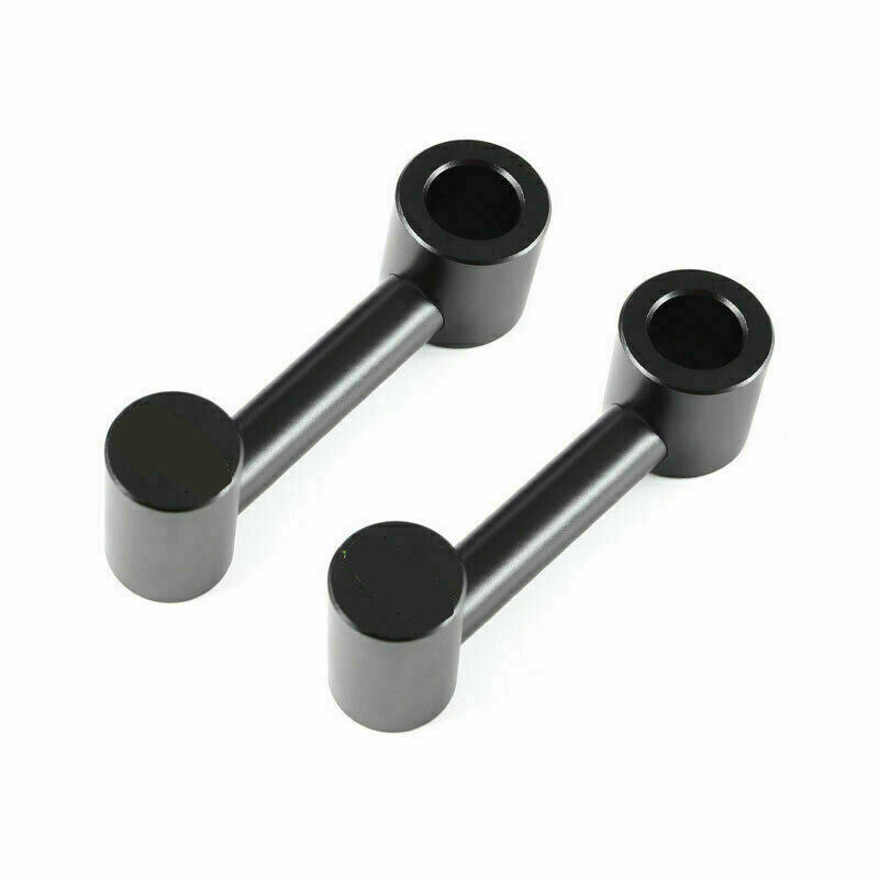 2P for Toyota FJ Cruiser 2007-2017 Black Aluminum Car Rear Row for Seat Hook Up Trim