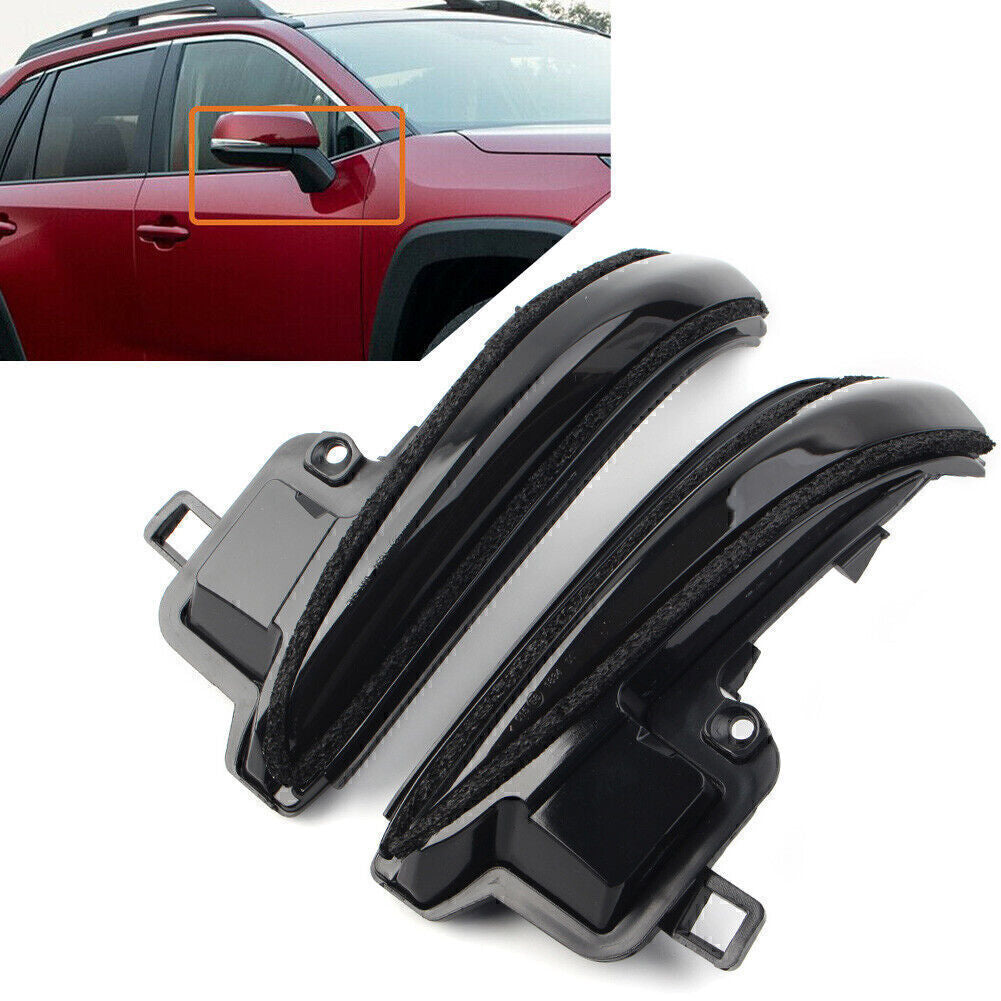 Dynamic Mirror Smoke Turn Signal Sequential Light Fit for Toyota Tacoma N300 16-2020