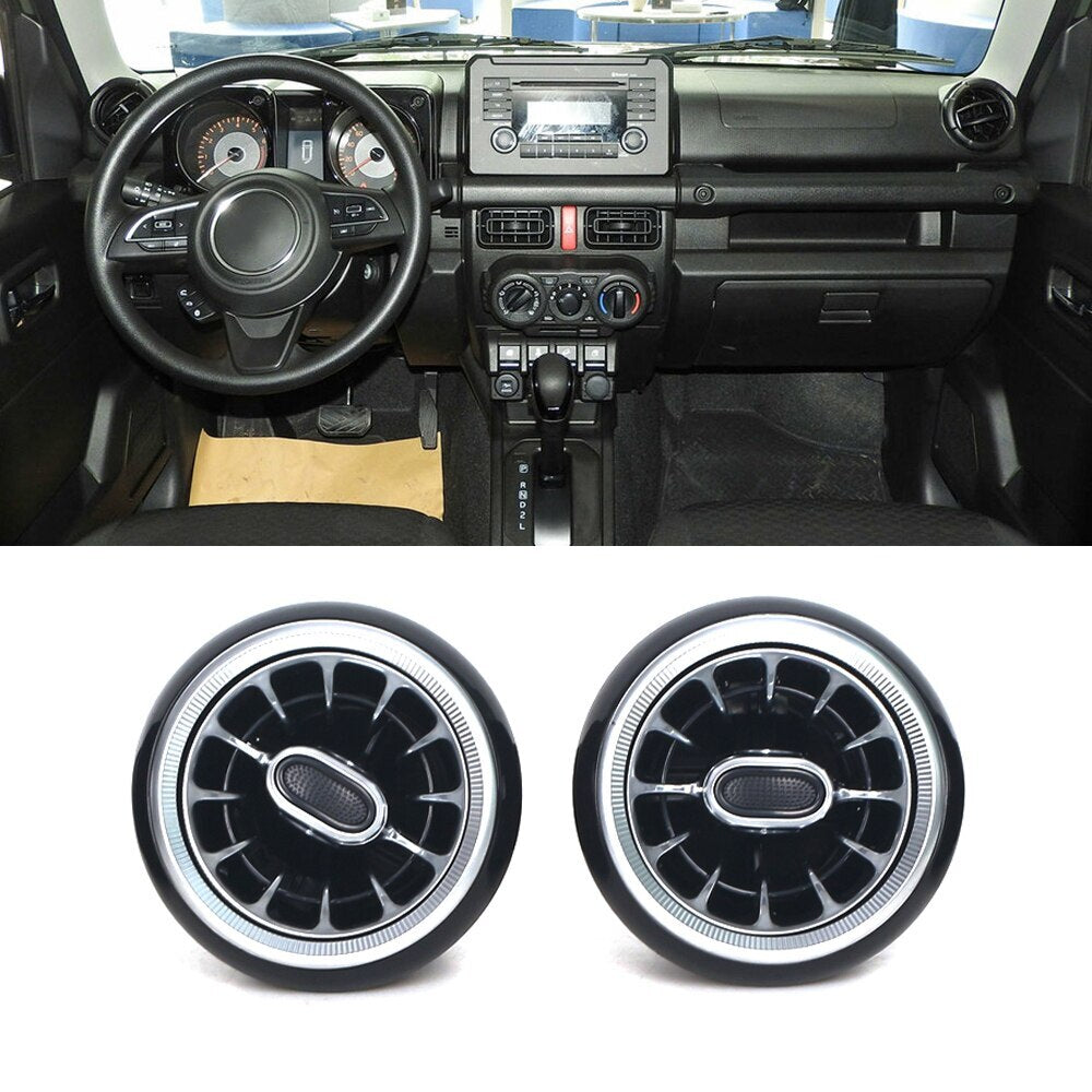 Pair LED Front Dashboard AC Air Vent Outlet Interior Trim for Suzuki for Jimny 18-21